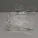 2 Pack Acrylic Guest Towel Napkin Holder, Clear Hand Towel Holder for Bathroom, Paper Hand Towels Storage Tray, Disposable Paper Towel Holder for Kitchen, Parties, Weddings, Hotel, Restaurant (Square Clear 6.5"+7.5" Set)