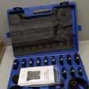 Orion Motor Tech Wheel Bearing Press Kit for Front Wheel Drive Bearing Removal & Installation, 24pc Wheel Bearing Puller Tool Set with Sliding Screws Universal Bushings Sleeves (blue)