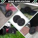 CheeMuii 4 Pcs 8 Inch Push Mower Wheels 8" Black General Wheels Replace for Craftsman 33958 Hus 532146248 Replace for MTD 734-04585 734-1780 for Oregon 72-108 for AYP 103670 103670X 107644X 146248