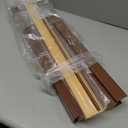 DEZ FURNISHINGS Cordless 2" Faux Wood Blind, 24.5" W x 72" H, Dark Oak