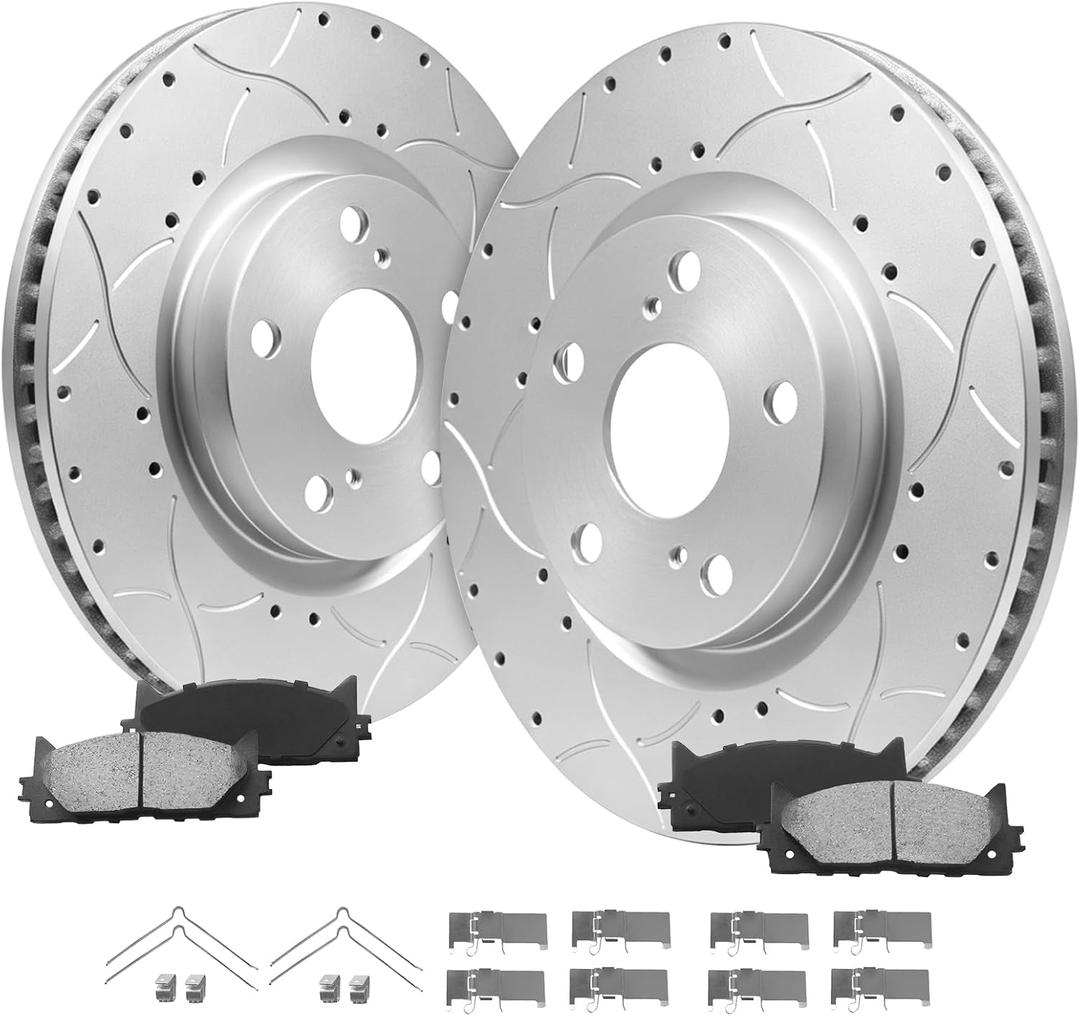 Front Brake Kit Compatible with 2008-2016 Chrysler Town & Country