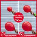 PartyWoo Red Black and Gold Balloon Arch Kit Garland 142pcs Different Sizes of 18 12 10 5 Inch Matte Black Red Metallic Gold Confetti Balloons for New Year's Eve Graduation Birthday Party Decorations