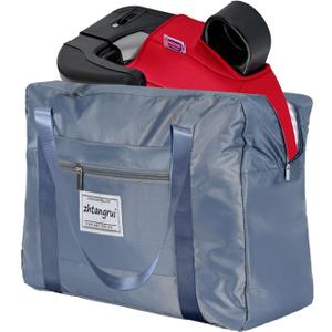 Backless Booster Seat Travel Bag for Airplane - Durable Car Seat Cover & Carrier for Easy Airplane Travel (blue)