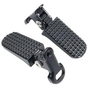 Reicyfang 1 Pair of Bike Foot Pegs, Aluminium Alloy Non-Slip Bike Rear Pedals,Mini Folding Bicycle Foot Pegs for Mountain, City, E-Bikes & Folding Bicycles