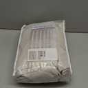 102 Inches Long Custom Pinch Pleated Linen Sheer Curtains, Gray Privacy Pinch Pleat Light Filtering Curtains with Pin Hooks for Traverse Rods, Burlap Drapes 2 Panels for Living Room Bedroom (Grey Beige)