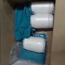 Summsun Waterproof Outdoor Cushions for Patio Furniture, Fade Resistant Backrest and Deep Seat Cushion Set with Removable Cover, 24 x 24 Inch, Teal, Set of 4