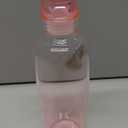 17 Ounce Sport Pink Glass Bottle, Borosilicate Glass Bottle with Hourly Time Marker, Leak Proof, Reusable, BPA Free, Motivational Water Bottle Wide Mouth.
