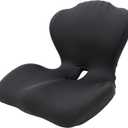 Gugxiom Ergonomic L-Shaped Memory Foam Lumbar Support Cushion Coccyx Support Cushion Ergonomic Anti-Slip Breathable Office Car Truck