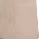 Modern Leisure Chalet Stackable/High Back Bar Chair Cover - Weather-Resistant Fabric - Outdoor Furniture Protection Perfect for Patio, Deck, and Porch - 27" L x 27" W x 49" H - Beige