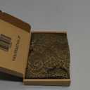 MECCANIXITY 6 Inch Wide 3 Yard Elastic Lace Ribbon, Stretch Floral Pattern Lace Trim Embroidered Fabric for Sewing Making and DIY Crafts Gift Wrapping Bouquets Wedding Decor (Olive Green)