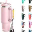 Frost Buddy Thicc Buddy - 40 oz Stainless Steel Vacuum Insulated Tumbler with Lid and Straw for Water - Travel Mug Cupholder Friendly - Gifts for Women Men Him Her (Ballet Slipper)