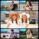 2 x OLV Neck Fan 5000mAh Rechargeable Battery Portable Fan 360 Bladeless Cooling 3 Speeds Powerful Airflow Personal Foldable Neck Fan Gifts for Men Women Home Office,Travel,Sports,Golf,Camping Black