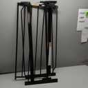 Regalo Safety 36" Extra Tall Baby Gate for Doorways & Bottom of Stairs, Pressure Mounted Walk Through Gate for Babies, Toddlers & Pets, Tested & Safe for 30 Years, American Designed, American Owned (Black)