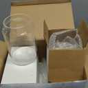 Gerrii 4 Pcs 32 oz Glass Food Storage Jar with Acacia Wood Lids Airtight Sealed Clear Glass Canisters Air Tight Glass Container Jar for Coffee Beans Nuts Loose Leaf Tea Sugar Spice Candy Rice Pasta