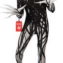 Morphsuits Zalgo Costume Adults, Skinwalker Costume Scary Morph Suits Adults, Zalgo Skin Suit, Shadow Demon Costume Adult (Medium)