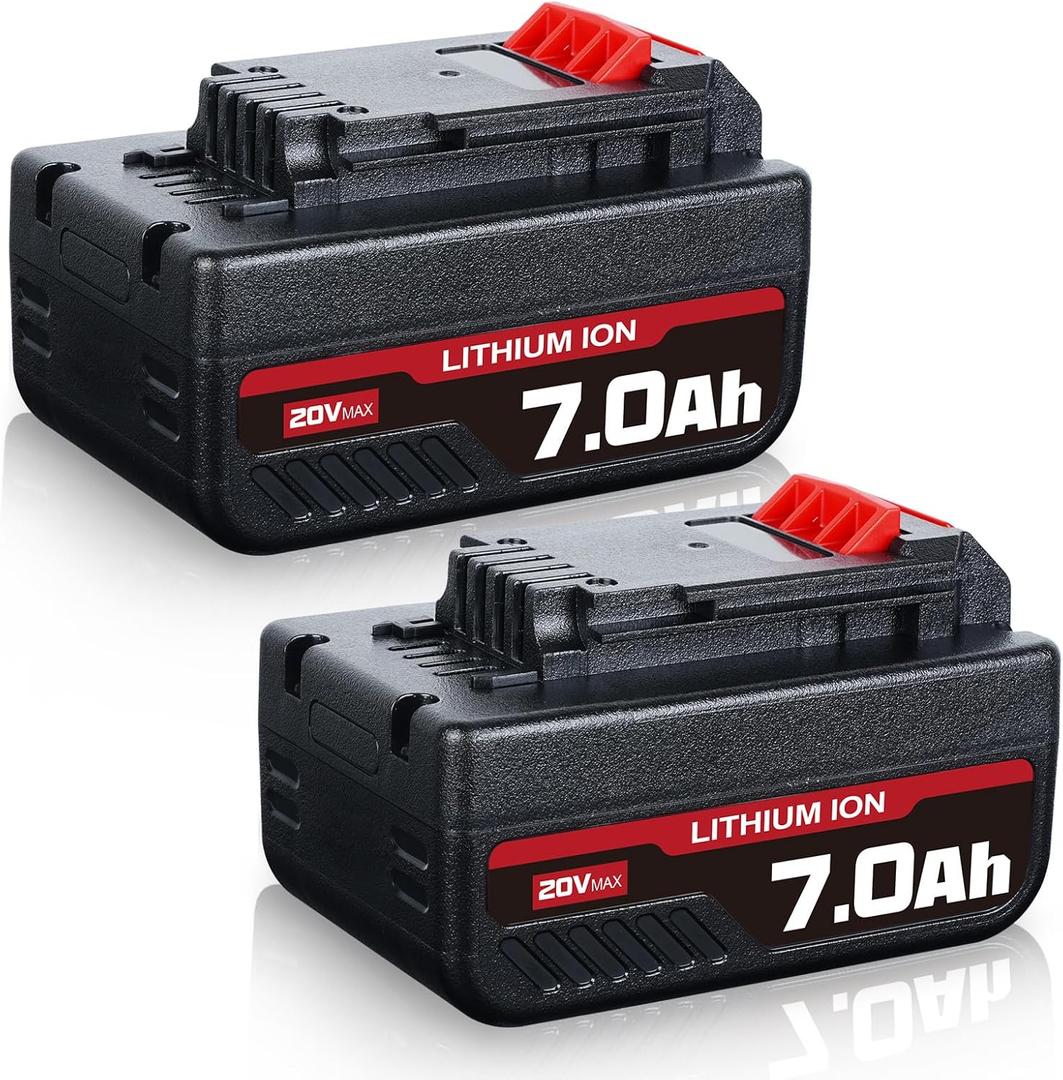 VINIDA Upgraded 2 Packs PCC685L 7.0Ah 20V Replacement for Porter Cable 20V Battery Compatible with Porter Cable Batteries PCC680L PCC682L PCCK602L2 PCC600 PCC640 Cordless Power Tools Battery