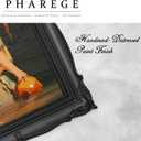 PHAREGE Vintage Picture Frame 8x10 Black, 8 by 10 Ornate Decorative Antique Frame with Mat for 5x7 Photo, Fancy Matted Frame for Desktop or Wall, Horizontal or Vertical