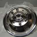 17" 8 Lug Wheel Simulators,Stainless Steel,4pcs Front and Rear Wheel Simulators,Hubcaps with Bolt Kit Fit for 2005-2025 Ford F350 Truck