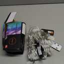 WATERGLIDE 300 LED Curtain Lights, Remote Control Christmas Decorative Hanging String Lights, 8 Lighting Mode, Plug in for Indoor Outdoor Holiday Party Garden Backdrop Wedding Home Decor, Multicolor