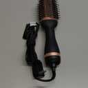 Hair Dryer Brush Blow Dryer Brush in One, 4-in-1 Ionic Hair Dryer Brush and Styler Volumizer with 3.2" Oval Barrel, 33000RPM High-Speed Motor, Hot Air Straightener Brush, All Hair Types, MS-D07A (Rose Gold)