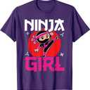 Cute Ninja Fighter Costume Ninja Girl T-Shirt, Size XS