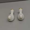 2pcs Ceramic Bird Toilet Bolt Covers Decorative Toilet Bolt Caps, Toilet Screw Cover Caps for Bottom of Toilet, Easy Installation Bathroom Replacement Parts for Bathroom Decor