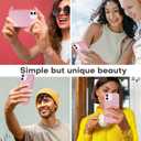 3 x Cute Bow Phone Case for iPhone 12/12 Pro Aesthetic Pink Bow Pattern Case Funda for Girls Women Girly Slim Fit TPU Shockproof Protective Cover for iPhone 12 6.1 Inch