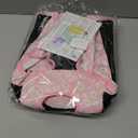 Pawaboo Pet Carrier Backpack, Adjustable Pet Front Cat Dog Carrier Backpack Travel Bag, Legs Out, Easy-Fit for Traveling Hiking Camping for Small Medium Dogs, Medium Size, Black + Pink Daisy