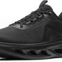 ALLSWIFIT Men's Slip On Walking Shoes Cushioning Hands Free Non-Slip Arch Support Breathable Lightweight Comfortable Workout MoveLito Running Gym Fashion Sneakers, 8, Black