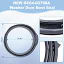 Upgrade WF45T6000AW/A5 Door Seal for Samsung Front Loader Door Seal DC64-03788A X 006 AP6884238 diaphragm Fit WF45R6300AW/US WF45R6100AW/US WF45T6200AW/US WF45B6300AW WF45A6400 WF46BB670 WF50A860