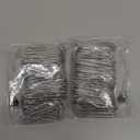 Swpeet 120Pcs Black 1.35 Inch - 30mm Metal Drapery Curtain Rings Curtain Hanging Rings and Stainless Steel 4 Prongs Pinch Pleat Hook with Drapery Curtain Pin-on Hooks Pins for Window, Shower Curtain