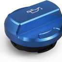 Bevinsee Engine Oil Fill Cap Compatible with VW Golf Mk7 Jetta/GLI Compatible with Audi A3 A4 A5 A6 TT EA888 Gen 3 Replacement 06K103485A 06K103485C Aluminum Blue