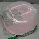 Cake Carrier with Lid and Handle, Fit 10 Cake Stand with Lid, Cake Transport Storage Container, Cake Containers Cover Stand with Lids, 3 Secure Side Closures (Pink)