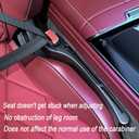 2 x 2PCS Car Seat Gap FillerGap Stopper Fill Gap Between Seat and ConsoleBuilt-in Recessed Storage OrganizerUniversal for Most Cars Trucks SUVs to Stop Things from DroppingBlack