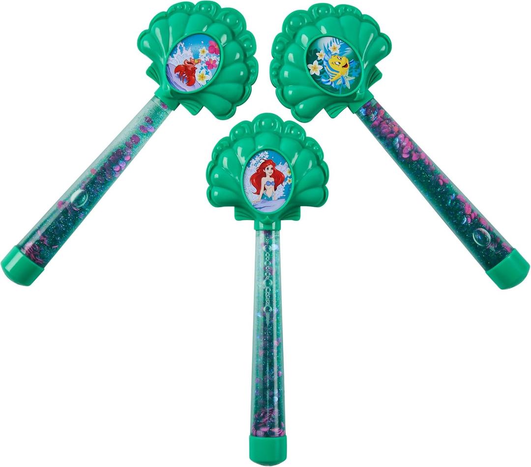 SwimWays Disney Princess Ariel Glitter Dive Wands Diving Toys 3 Pack, Bath Toys and Pool Party Supplies for Kids Ages 5 and Up