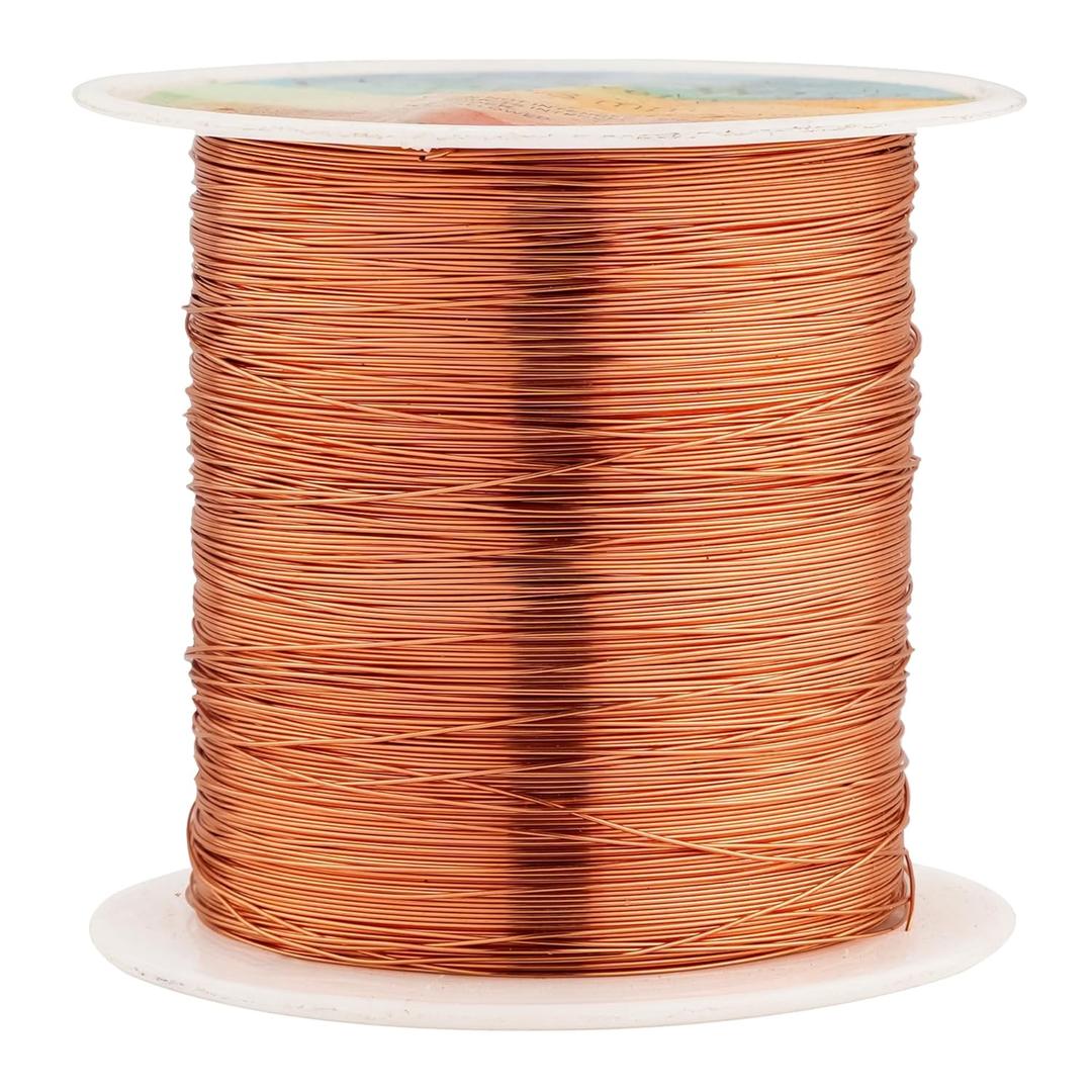 328 Feet Tarnish Resistant Copper Wires 28 Gauge Jewelry Craft Wires Beading Wire for Jewelry Making, Wire Wrapping and Crafting(Copper)