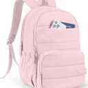 Uselike Travel Backpack for Women, 15.6 Inch Laptop Backpack, Quilted College Bookbag, Cute Work Backpacks, Water Resistant, Medium