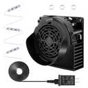 Inflatable Replacement Fan - 12V 1.0A Blower with 12V 1.5A Adapter and 5 LED Lights for Halloween Party Yard Garden Lawn Decorations (Blower 3+3LED)