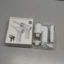 Car Vacuum Cordless: 12000Pa 2 in 1 Handheld Vacuum & Blower - Hand Vacuum Portable Cordless with Led Light, Multi-Nozzles for Car, Home, Office, Pet, Hair White (Power Bank Not Included)