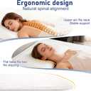 Talatex Super Slim 100% Natural Premium Latex Pillow, Ultra Thin Flat Pillow for Stomach and Back Sleepers, Toddler Pillow Helps Cervical Neck Alignment and Deeper Sleep