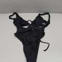 CHYRII Women's Sexy Cutout Lace Up Backless High Cut One Piece Swimsuit Monokini Size L
