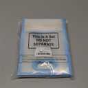 Aliceset 12 Pcs Clear Plastic Gift Bag with Die Cut Handles Reusable PP Favor Bag with Ribbon for Wedding Bridal Birthday Baby Shower Party Small Business, 7x10x3.15 Inch (Blue)