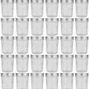 Accguan 6oz / 180ml Mason Jars Glass Canning Jars, Jelly Jars With Regular Lids, Ideal for Honey, Jam, Wedding Favors, Shower Favors, Set of 30