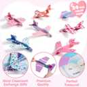 JOYIN 28 Valentine's Day Foam Airplanes for Kids, Greeting Cards with Punchline for Kids School Classroom Exchange Prizes Gift Supplies, Planes Party Favor