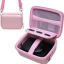 Camera Case Bag Compatible with Canon PowerShot G7 X Mark III, Mark II, SX740 HS, Sony ZV-1, KODAK PIXPRO WPZ2 Digital 4K Vlogging Camera, Point and Shoot 4K Video Camera Bag, Pink (Case Only)
