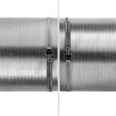 Vent Systems 4" inch Air Vent Duct Connector Flange Straight Ventilation Pipe Plastic Ducting Connector Plate For Cooling Heating Ventilation System HVAC With Valve