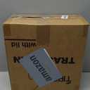 TIPGO Slim Bathroom Trash Can with Lid Soft Close, Step Pedal, 6 Liter / 1.6 Gallon Stainless Steel Trash Bin, Small Garbage Cans for Bedroom, Office, Kitchen (White)