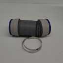 Upgraded 4 Inch Dryer Vent Connector Kit with 5 Feet PVC Hose, Black and White, Single-Rubber Seal