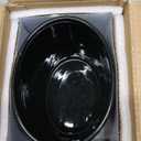 YHOSSEUN Black Utensil Holder for Kitchen Counter, Cooking Utensil Holder Large Spatula Holder, Oval Crock for Kitchen Tools Utensil Caddy, Modern Kitchen Decor Cooking Gifts