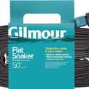 Gilmour 50' Black Flat Weeper Soaker Hose for Garden Beds, Drip Irrigation Outdoor Hose, Flexible Garden Hose for Vegetable Gardens, Flower Beds, Lawns, and Orchards